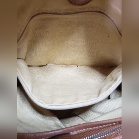 Fossil Leather Patchwork Fabric Handbag Shoulder Bag READ DESCRIPTION - Picture 10 of 10